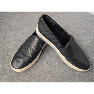 Vince Blair Loafers Sneakers Shoes Womens Size 6 Black Leather Casual Slip On